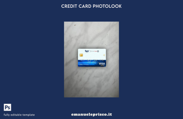 modello frontale photolook con carta elettronica per visto bancario Ruanda BPR i